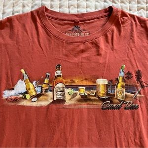 XXL Newport Blue Sand Bar Mens Short Sleeve T-Shirt